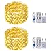 Produktbild USB-Schnur-Lichter,RcStarry(TM) 2er stück 20M 200 LEDs Silberdraht Lichterkette Wasserdichte USB LED Silber Sternenlicht mit 8-Tasten Fernbedienung und Energie-Adapter, Innen und Außendeko - Warmweiß