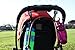 Pram hooks-Black buggy hooks by Cosy Angel-Pack of 2 with 2 double multi purpose stroller hooks for hanging nappy bags, handbags, groceries-Swivels 360 degrees with Velcro straps to fit any pushchair