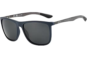 ZENOTTIC Occhiali da sole polarizzati uomo in fibra di carbonio staffa occhiali da sole quadrati guida pesca golf sport protezione UV400