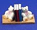 12th Scale Dolls House Nursery Accessory - Teddy Bookends