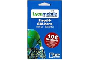 Lyca Mobile Prepaid Sim Karte + 7,50 Euro Startguthaben - Lycamobile