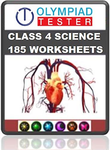CLASS 4 SCIENCE OLYMPIAD PREPARATION - 185 WORKSHEETS WITH PARENT MANUAL