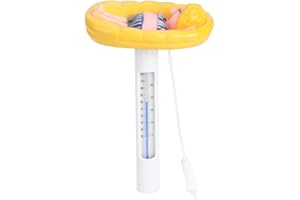 BOXWIZARD Pool-Thermometer – schöne Cartoon-Form, schwimmendes Schwimmbad-Thermometer, Temperaturmesser mit ℉/℃-Anzeige