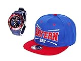 Alsino Bayern Set Fußball Fanartikel Fanset Cap Uhr Armbanduhr Snapback Städte