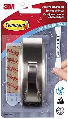 Command Grand Crochet Métal Moderne avec Languettes Résistantes à l'Eau, 1 Grand Crochet 2 Languettes, 2,3 kg