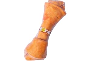 LIFEBOUND Premium Kauknochen für alle Hunde – Kalbshaut Kausnack zur Zahnpflege & Beschäftigung – Natürlich & fettarm (XL/20,3-22,8cm, Pizza)