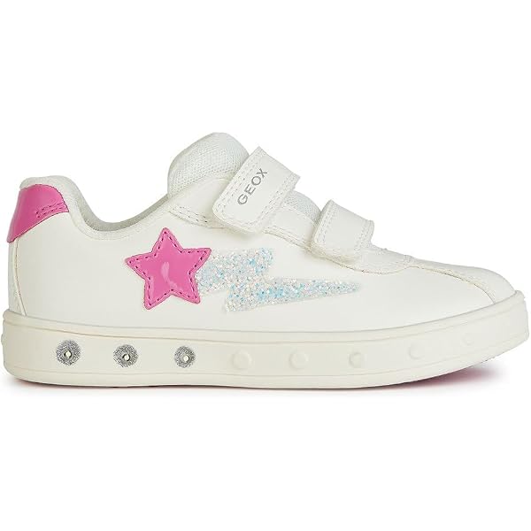 Baskets Geox J Mirroless Girl - Pour Fille - Fermeture Lacets + Zip - Isolation Thermique