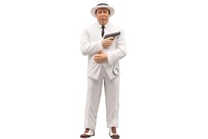 INFINITE STATUE LINO BANFI - il commiserio - Scena Film Il commissario Lo Gatto - Statua Figura da Collezione in PVC - altezza 11cm