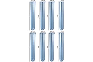 Glorlliant 8 Stück Acryl Reagenzgläser für Blumen zum hängen, Silikonform Harz Gießform Reagenzgläsern für Hydroponik Blumen Reagenzgläser Vasen Dekoration, blaue