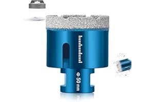 JOISIDE Punte Trapano Diamantate 50 mm,Fresa Diamantata M14 Filo per Porcellana Granito Piastrella Marmo Taglio a Secco