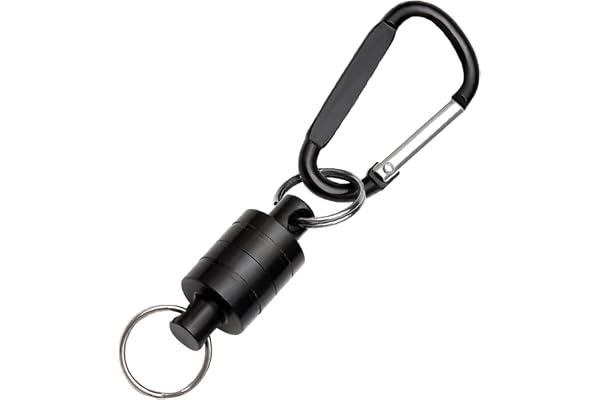 Flugfiske magnet frigöringsklämma fiske magnetiskt näthållare fiske magnetiskt nät flygande fiske snabb att fästa och lossa för fastsättning till bältesväska nyckelring