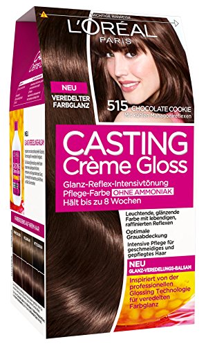 L'Oréal Paris Casting Creme Gloss Pflege-Haarfarbe, 515 Chocolate Chip Cookie, 1er Pack (1 x 1 Stück)