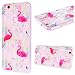 Produktbild GrandEver Huawei P10 Lite Hülle Silikon Transparent mit Gras Flamingo Muster Handyhülle Gel TPU Bumper Schutzhülle Durchsichtig Klar Rückschale Handytasche Ultra Dünn Flexible Soft Case