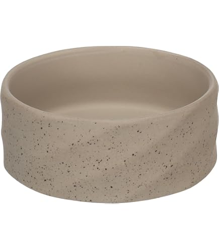 Flamingo Keramik-Napf Für Kleine Hunde – 200 Ml, Beige & Rutschfest | Spülmaschinenfester Hundenapf