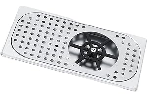 MUMUSUKI Glass Rinser for Kitchen Sink, G1/2in 114mm Diameter 201 Stainless Steel Automatic Glass Washer for Home, Hotel, Coffee Shop, Bar, Restaurant, Pub, Tea Shop, Housewarming Gifts