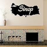 Islamische Wandtattoos - Meccastyle - Türkiye Haritasi Sinop - A5-57