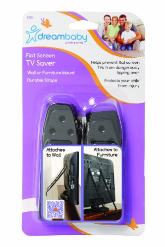 Dreambaby Flat Screen Tv Savers (Pack Of 2, Black)