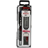 Rotring Tikky Okul Seti 0.7 mm Bordo Versatil Kalem, Silgi, U&ccedil;