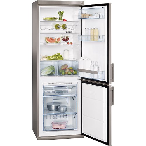 AEG SANTO S73200CNS0 Khlgefrierkombination / A+ / 292 kWh/Jahr / Khlen: 223 Liter / Gefrieren: 78 Liter / 175 cm Hhe / ProFresh Technologie / No-Frost-Technik / edelstahl