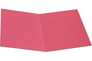 Alevar Cartellina Semplice in Cartoncino Pannosa 145 gr, Formato 25x34 cm, Colore Rosso, Confezione da 100 Pezzi
