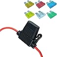 In-Line Standard Blade Fuse Holder with 6 Fuses 12V 30A Car Automotive