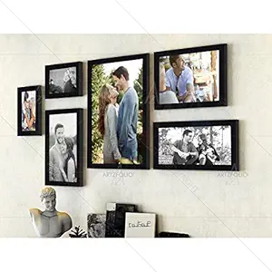 ArtzFolio Wall Photo Frame Black 4X6-2Pc;6X8-1Pc;6X10-2Pc;8X10-1Pc;Set of 6 Pcs