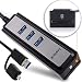 Produktbild Inateck HB4008 USB 3.0 hub 3 port mit SD Kartenleser und OTG Funktion für Macbook | Ultrabooks | Tablet-PC | Android Phone and Tab Samsung/HTC/LG/Nexus [Kabel 30cm]  [USB3.0 HUB mit SD kartenleser und OTG]