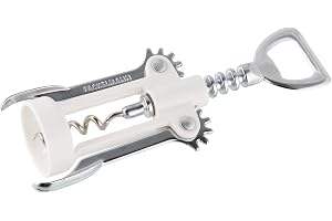 FACKELMANN korkskruv med flasköppnare 16,5 cm i vit/silver, plast