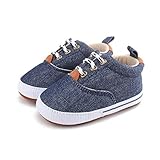  DELEBAO Babyschuhe Krabbelschuhe Lederschuhe Leder Baby Schuhe Lauflernschuhe Lederpuschen Weicher und Rutschfester Sohle für Kleinkind