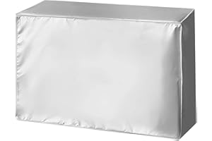 BIGCHEER Premium Außenklimaanlage Abdeckung - Wasserdicht und UV-beständig, Schutzabdeckung aus Silberbeschichtetem Polyester, 86 x 32 x 56 cm, für Heim und Gewerbe, Staubdicht und Langlebig