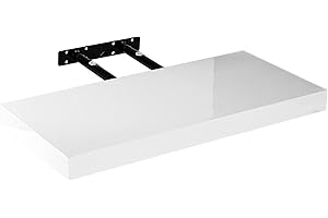 Stilista Étagère Murale Volato, Suspendue, Choix de Couleurs & Tailles, 60 cm Blanc Arctique