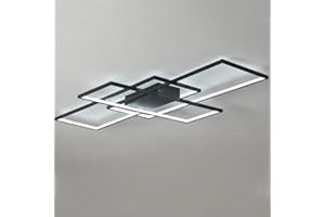 Wandun Lámpara LED de Techo, Moderna Luz de Techo de diseño cuadrado Iluminación de techo de interior Adecuado para Lampara de salon Hotel Contador Oficina Hall Acrílico Plafón de techo