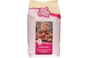 FunCakes Preparado Crema de Mantequilla (Buttercream): Fácil de Usar, Cremosa, Perfecta para la Decoración de Tartas, para Cubrir y Rellenar, para Cubrir Los Cupcakes, Halal. 4 Kg. 4000 g