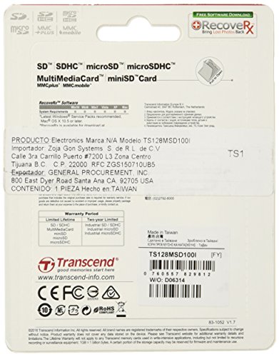 TRANSCEND SD Card 128MB 100x Industrie - 2