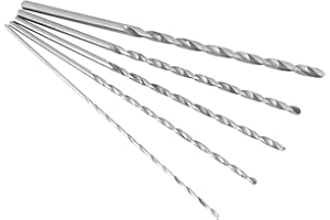 MARANON Punta elicoidale a torsione con codolo cilindrico, 2-5mm Strumento per punte elicoidali in acciaio ad alta velocità extra lungo Punta elicoidale con codolo cilindrico 2-5mm