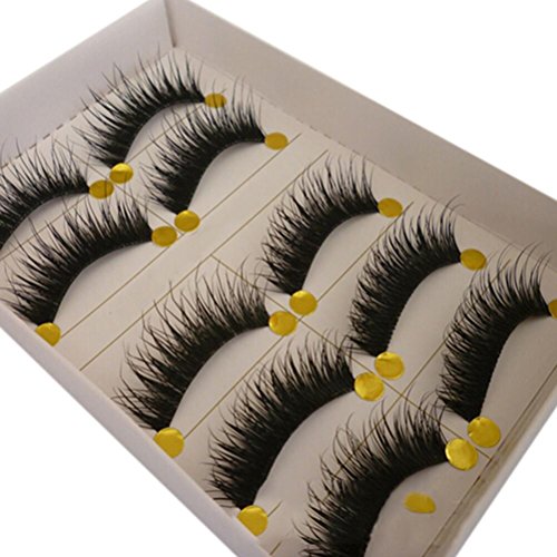 Attractive beauty 5 Pairs Natural Long Thick Eye Lashes