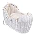 Dimple White Wicker Noah Pod - Cream
