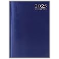 2025 Diary A4 | A5 | A6 Diary Week to View | Page A Day | Desk Diary | Hard Backed For Home And Office Use (Blue, A6 Week To VIew)