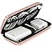 Produktbild ACOCOBUY Kabel Organizer Taschen Kleine, Powerbank Case Schutzhülle Externe Festplatte Tasche Stoßfest für 10000mAh Powerbank, USB-Kabel,USB Stick, Kopfhörer, Festplatte, Ladegerät - Rose Gold