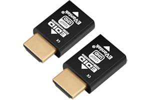 EVANLAK Mini emulatore HDMI EDID Passthrough - 1920x1080@59Hz | Design compatto | Supporta switch HDMI, estensori, ricevitori AV, splitter video, 2 pezzi