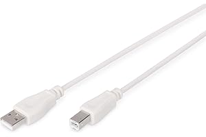 DIGITUS Kabel połączeniowy USB 2.0-1,8 m - USB A (m) do USB B (m) - 480 Mbit/s - kabel połączeniowy, kabel USB - Beżowy
