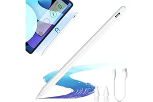 DINOW Stylus Stift für iPad, iPad Stift mit USB C Schnellladung & Palm Rejection & Neigungssensitivität & Magnetische, Kompatibel mit (2018-2023) iPad 9/8/7,iPad Pro 11/12.9",iPad Air 5/4/3, iPad Mini 6/5