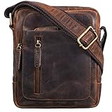 Aufteilung der Leder Tasche: 1 x Hauptfach für DIN A5 Dokumente und 9.7 Zoll iPad | 1 x kleines Reißverschlussfach, 3 x Stiftehalter und 1 x Handyfach (5.1 Zoll) im Inneren | 1 x Reißverschlussfach auf der Rückseite | 3 x Reißverschlussfach auf der Vorderseite