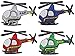 Produktbild 4 tlg. Set: Bügelbilder - Helikopter / Flugzeug - 6,5 cm * 4,3 cm - Aufnäher Applikation - Kinder Jungen - Flugzeuge / Reise - Flugreise Hubschrauber - Flieger