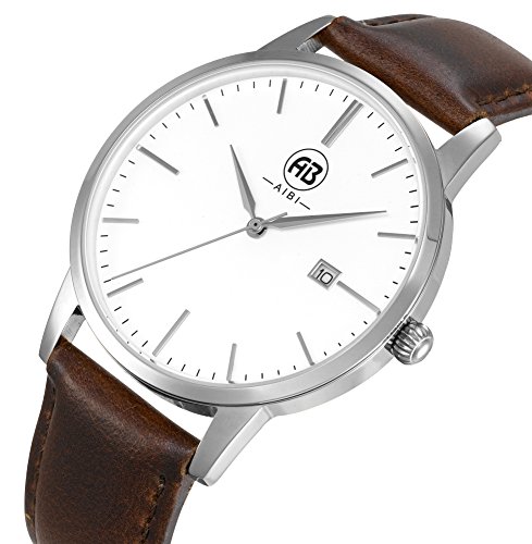 AIBI Wasserdicht Herren Armbanduhr elegant Uhr modisch Zeitloses Design klassisch Leder AB51101-3 AIBI Wasserdicht Herren Armbanduhr elegant Uhr modisch Zeitloses Design klassisch Leder AB51101-3
