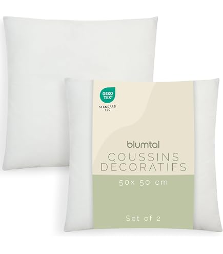 Housses Oreiller Blumtal 50x70cm - Lot De 2, Coton Jersey, Oeko-Tex, Vert D'Été