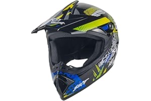 MUD DEFEATER MOTOR Kinder Crosshelm Hot-Shot AHP – Motorradhelm für Kinder, ABS-Schale, robuster Kinderhelm für Downhill, Quad und Motocross