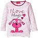 SALT AND PEPPER Baby Girls B Longsleeve Cute&Funny stripe Striped Crew Neck Long Sleeve Long Sleeve Top, Pink (pink 838), 3-6 Months (Manufacturer size: 68)