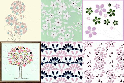 Assorted Pack of 6 Pretty Birthday Greeting Cards Mixed Greetings Card Bundles