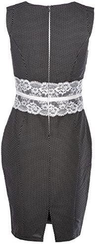 Womens Paper Dolls Womens Lace Trim Dress in Black Cream - 10